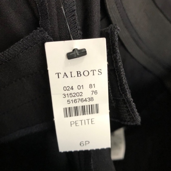 Talbots Black Elastic Waist Ankle Pants Size 6 Petite - Picture 7 of 12